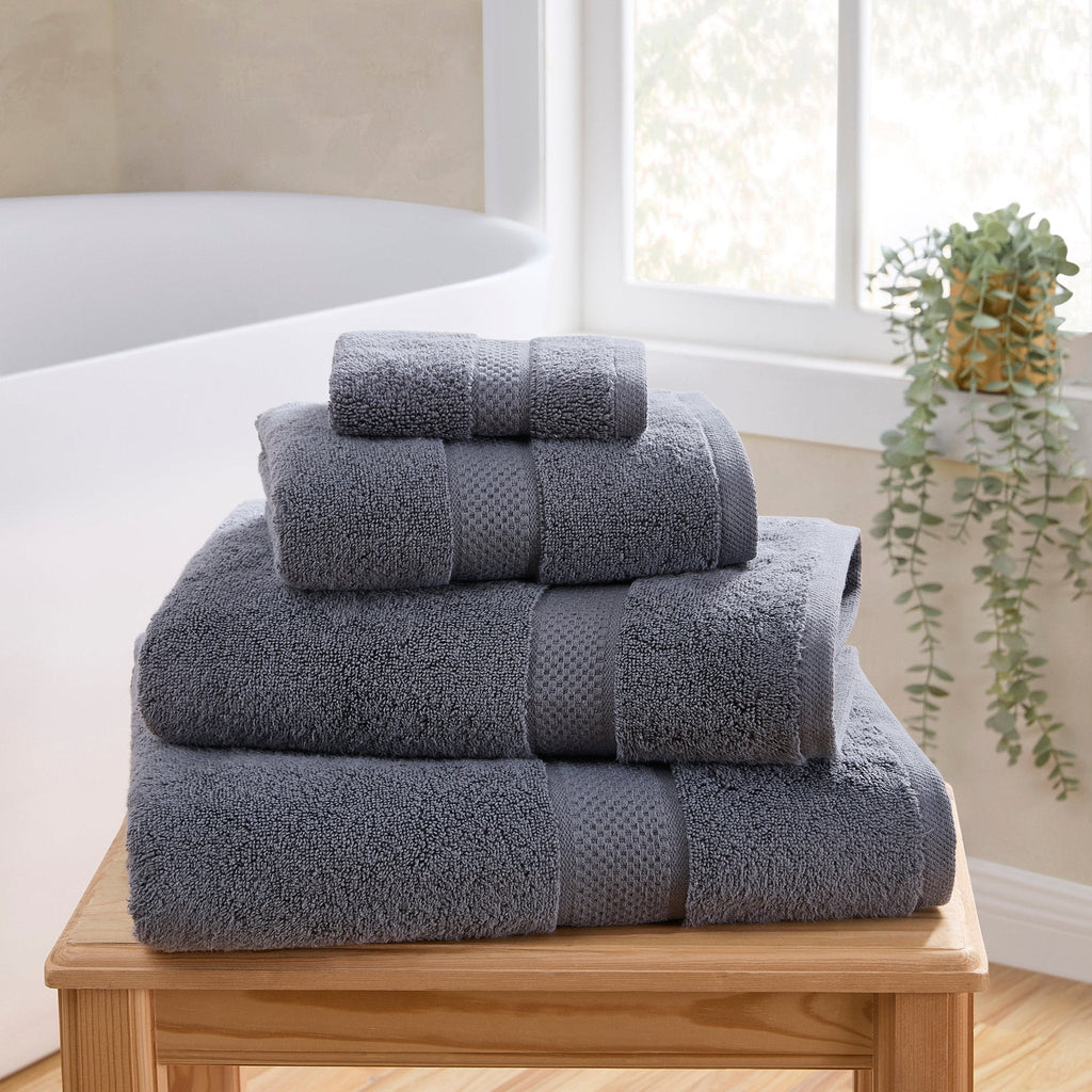 Dusklia - Rhodes Cotton Towel Collection - Slate