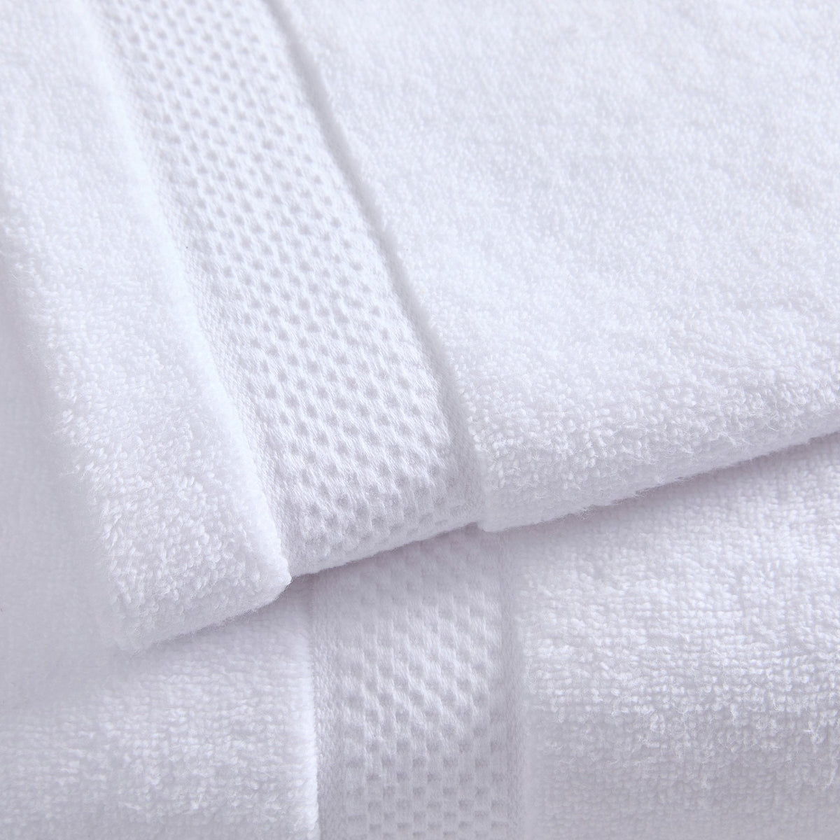 Dusklia - Rhodes Cotton Towel Collection - White