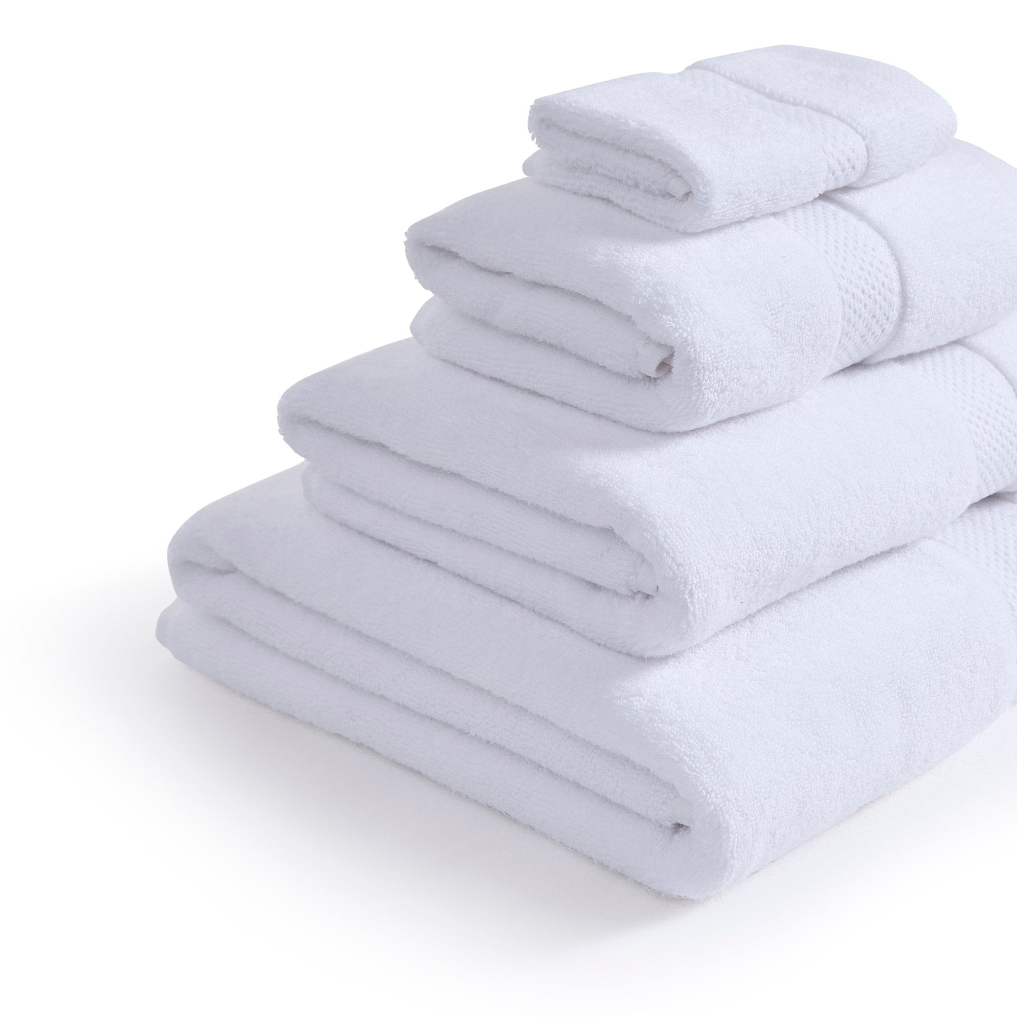 Dusklia - Rhodes Cotton Towel Collection - White