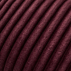 Dusklia - Ribbed Flannel Faux Fur Sofa Cushion Cover - Aubergine