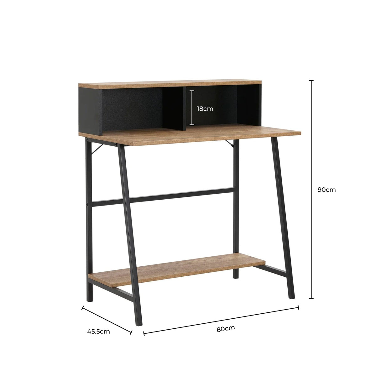 Dusklia - Riley Desk - Light Wood