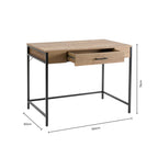 Dusklia - Riley Desk with Drawer - Mango Wood