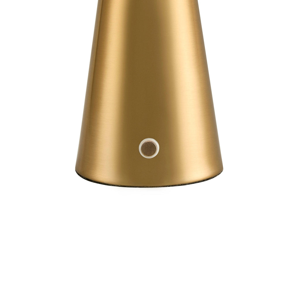 Dusklia - Riley Domed LED Rechargeable Wireless Lamp - Gold
