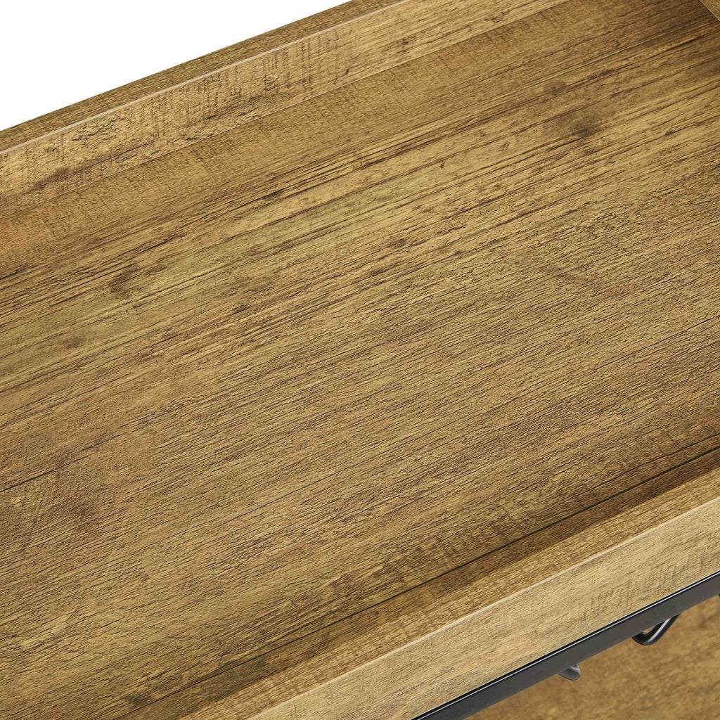 Dusklia - Riley Drinks Cart - Mango Wood