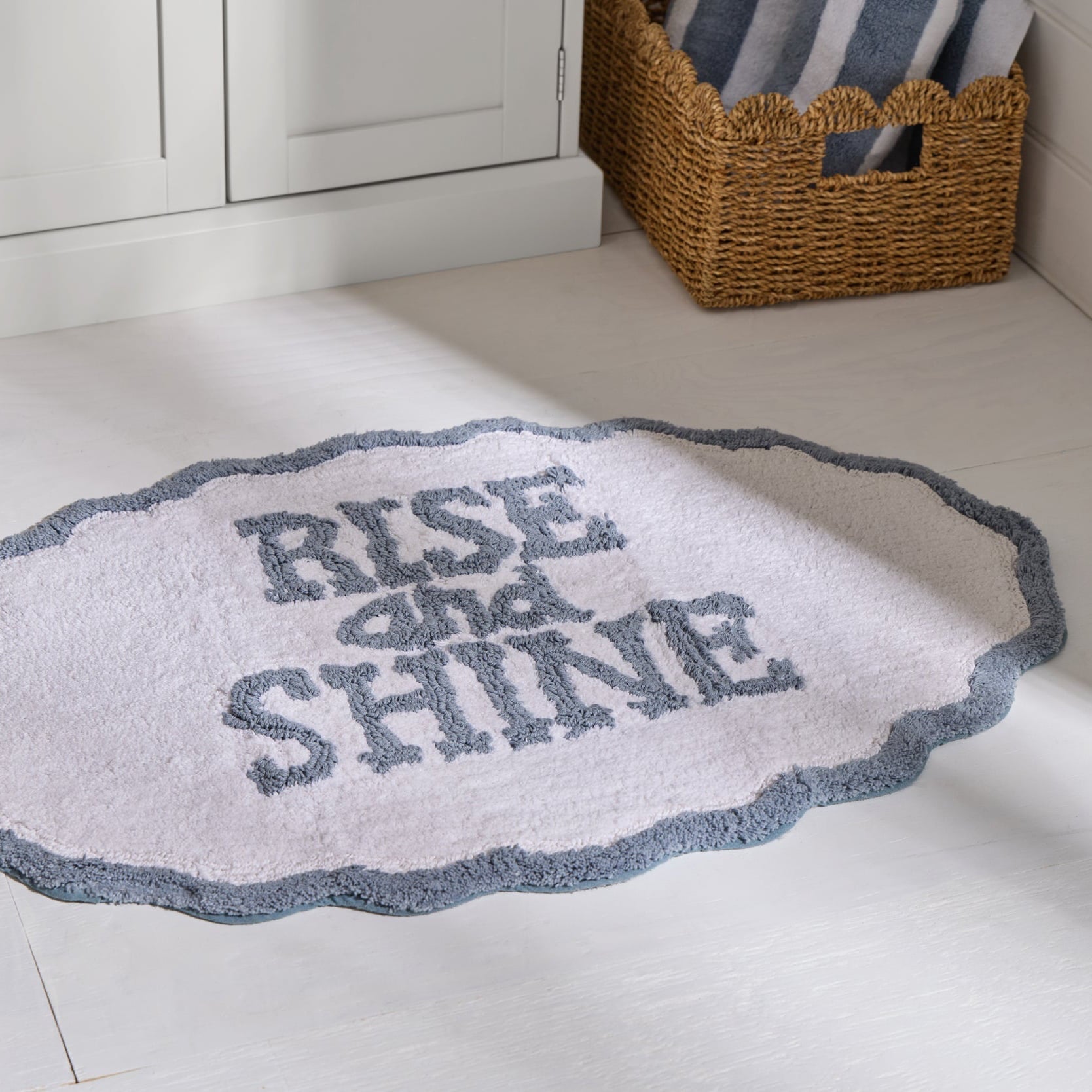Dusklia - Rise and Shine Bath Mat  - French Blue