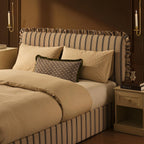 Dusklia - Riva Ottoman Storage Bed - Blue Stripe