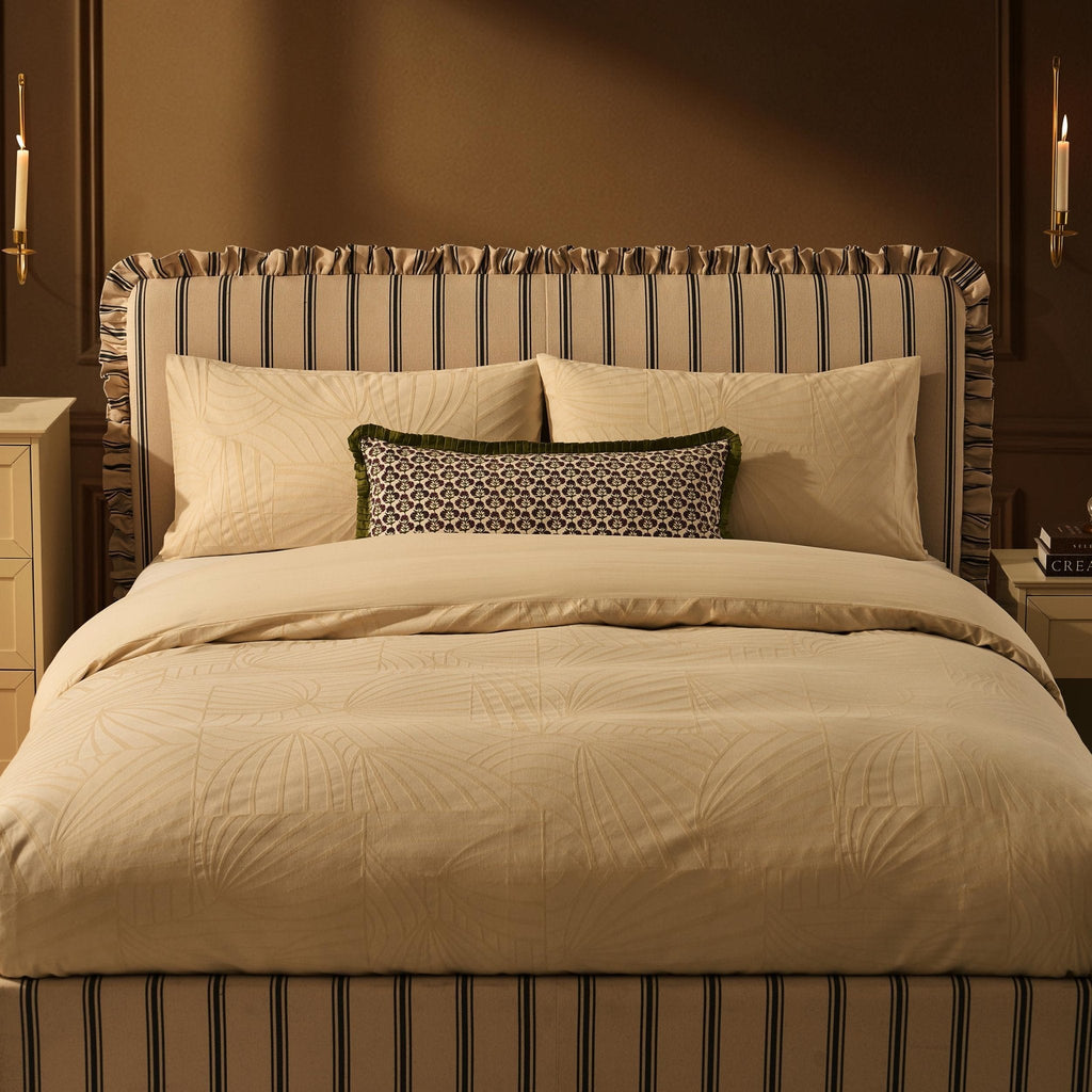 Dusklia - Riva Ottoman Storage Bed - Blue Stripe