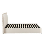 Dusklia - Riva Ottoman Storage Bed - Chenille Ivory