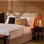 Dusklia - Riva Ottoman Storage Bed - Chenille Ivory