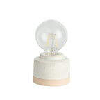 Dusklia - Robin Reactive Glaze Ceramic Bulb Table Lamp - Cream