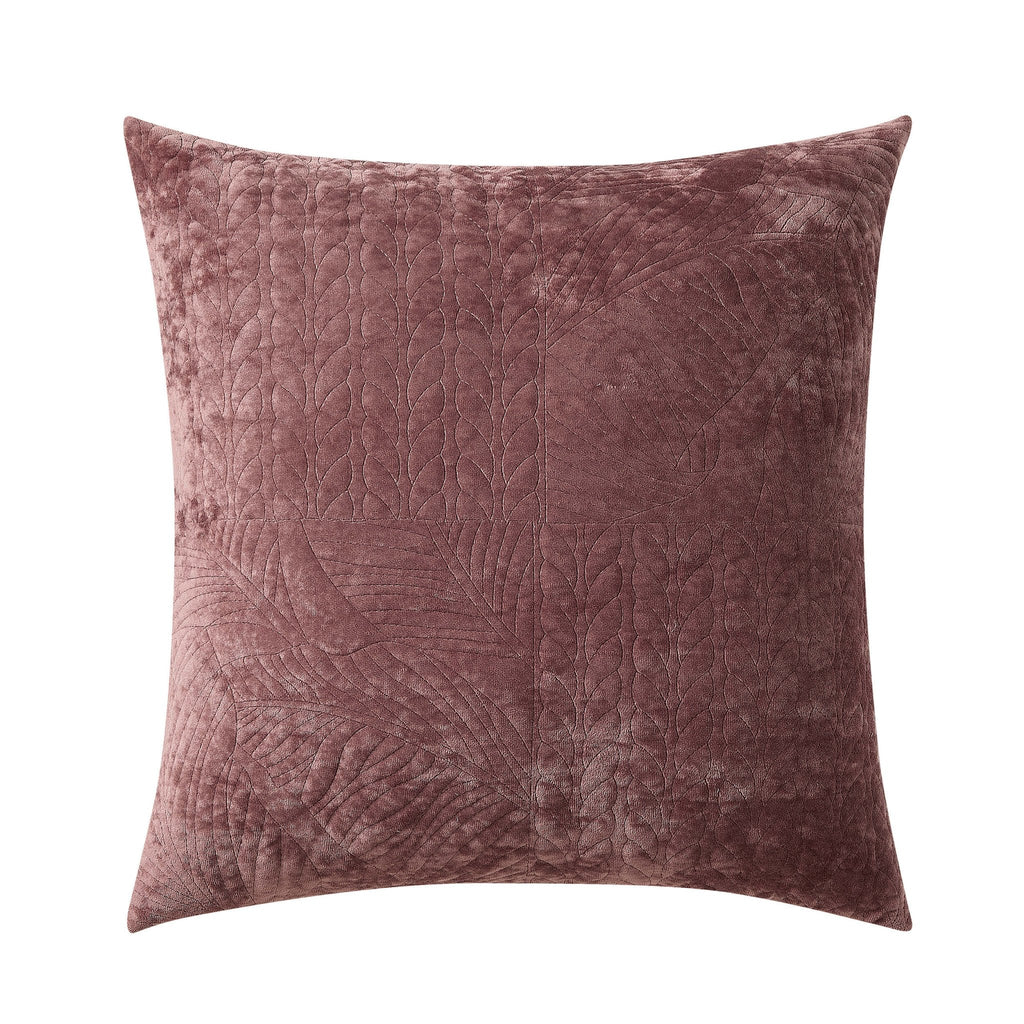 Dusklia - Rome Velvet Greek Matelasse Cushion Cover - Deep Pink