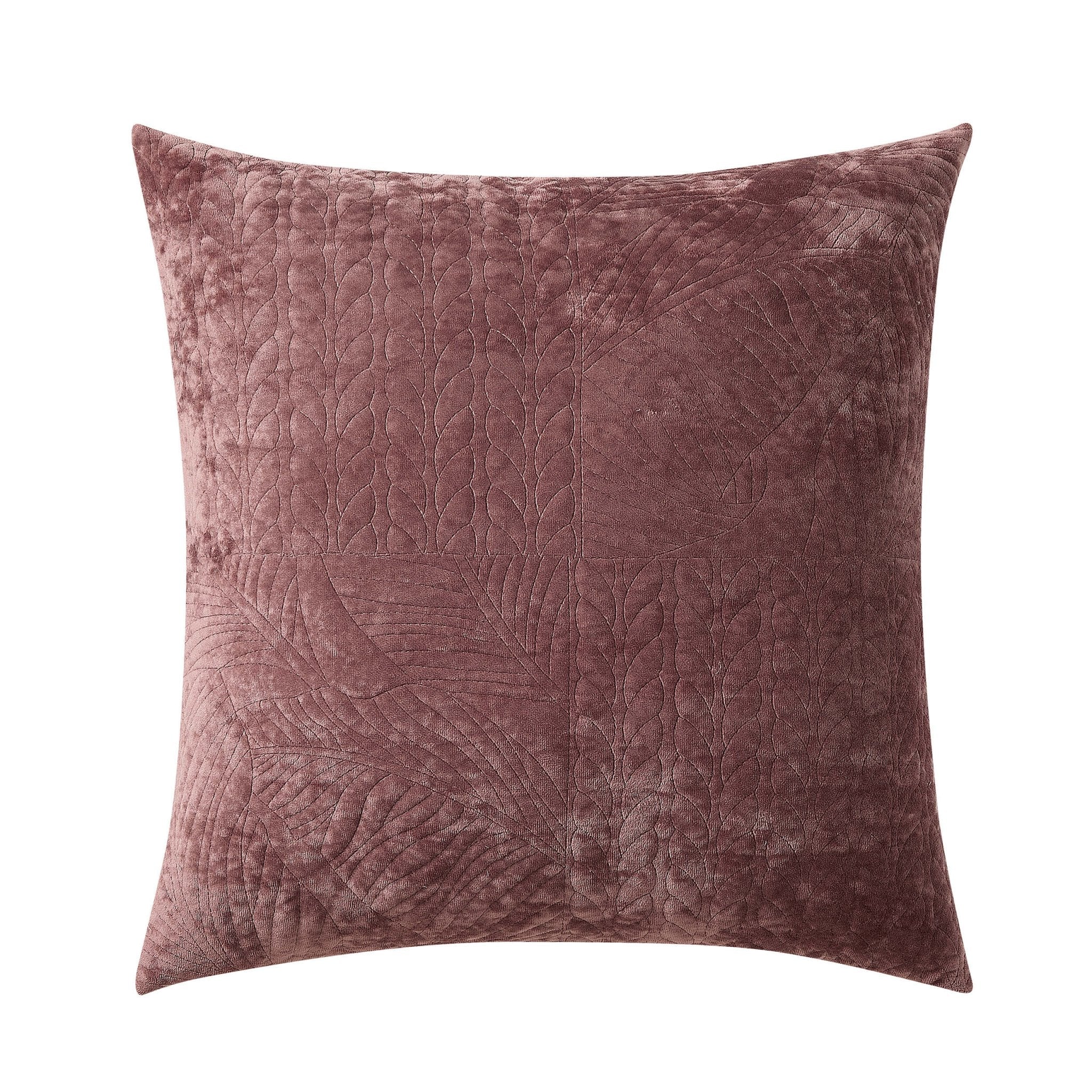 Dusklia - Rome Velvet Greek Matelasse Cushion Cover - Deep Pink