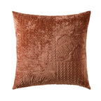 Dusklia - Rome Velvet Greek Matelasse Cushion Cover - Orange