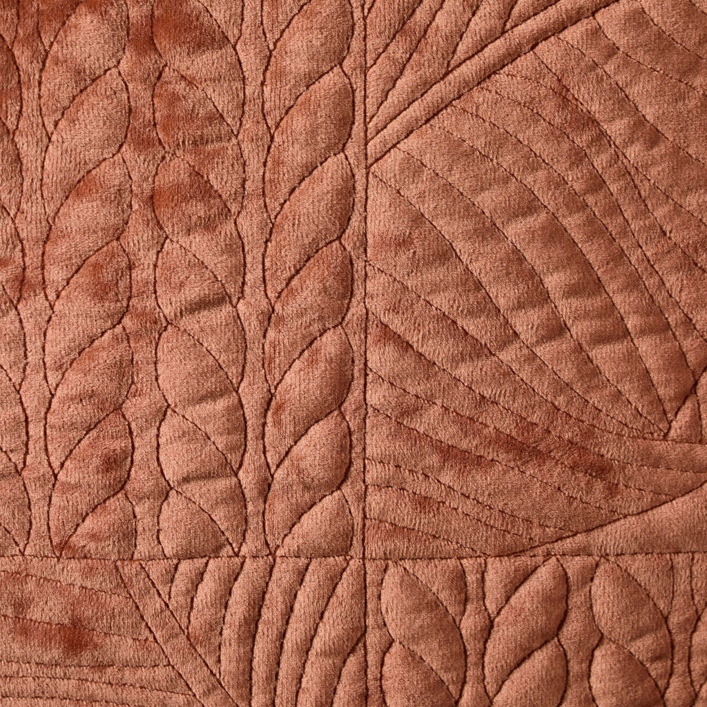 Dusklia - Rome Velvet Greek Matelasse Sofa Cushion Cover  - Orange