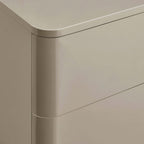 Dusklia - Romilly High Gloss 2 Drawer Bedside Table - Taupe