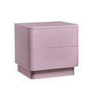 Dusklia - Romilly High Gloss 2 Drawer Bedside Table - Violet Ice