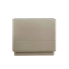 Dusklia - Romilly High Gloss 3 Drawer Chest - Taupe