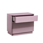 Dusklia - Romilly High Gloss 3 Drawer Chest - Violet Ice