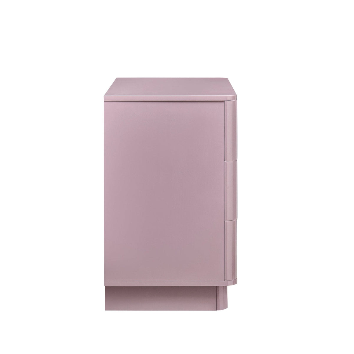 Dusklia - Romilly High Gloss 3 Drawer Chest - Violet Ice