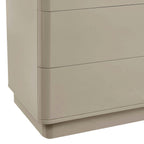 Dusklia - Romilly High Gloss 6 Drawer Chest - Taupe