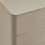 Dusklia - Romilly High Gloss 6 Drawer Chest - Taupe