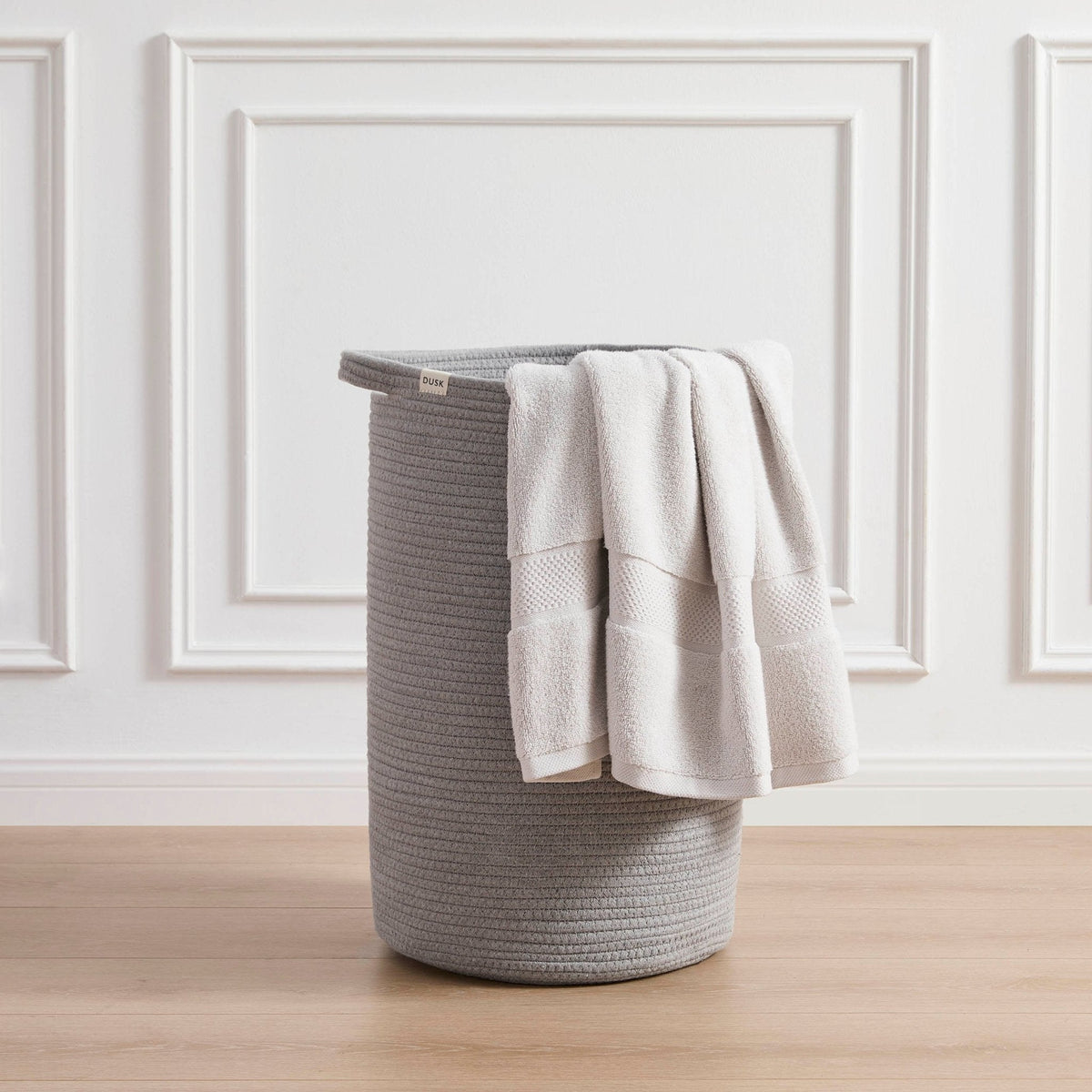 Dusklia - Rope Laundry Basket - Grey