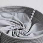 Dusklia - Rope Laundry Basket - Grey