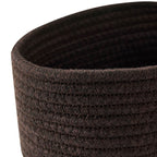Dusklia - Rope Storage Basket Cube Set - Chocolate