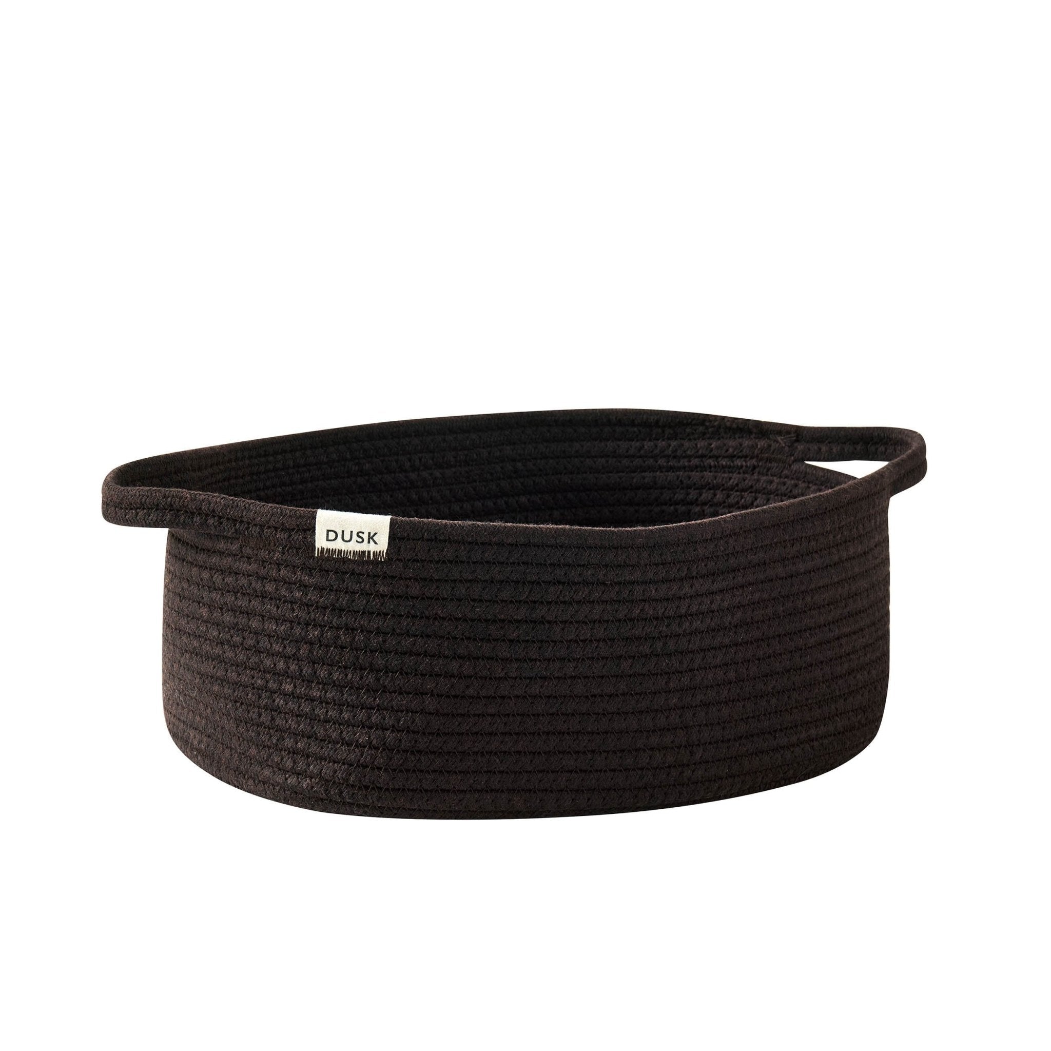 Dusklia - Rope Storage Basket Cube Set - Chocolate