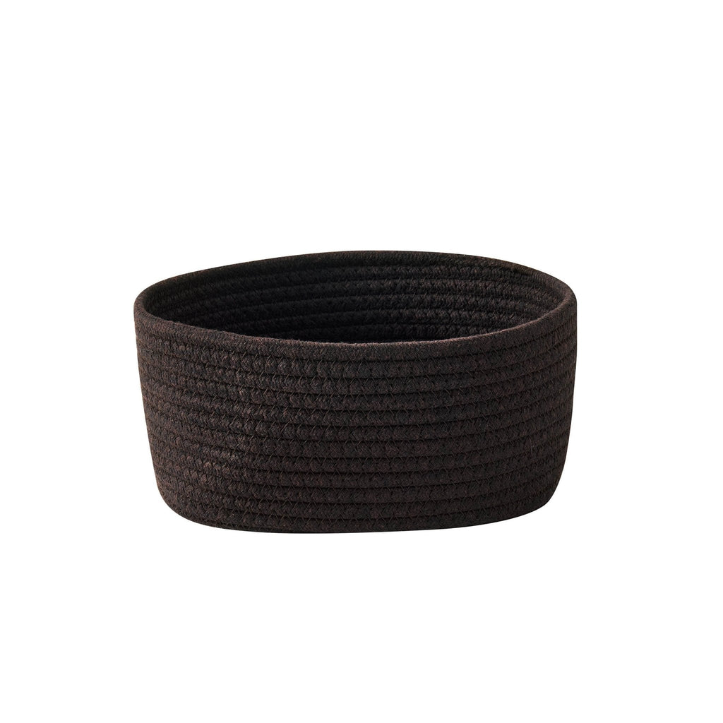 Dusklia - Rope Storage Basket Cube Set - Chocolate