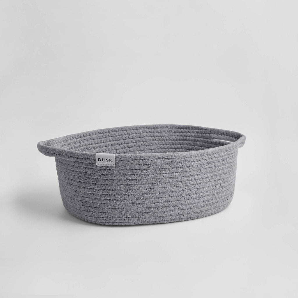 Dusklia - Rope Storage Cube Set - Grey