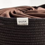 Dusklia - Rope Storage Laundry Basket - Chocolate