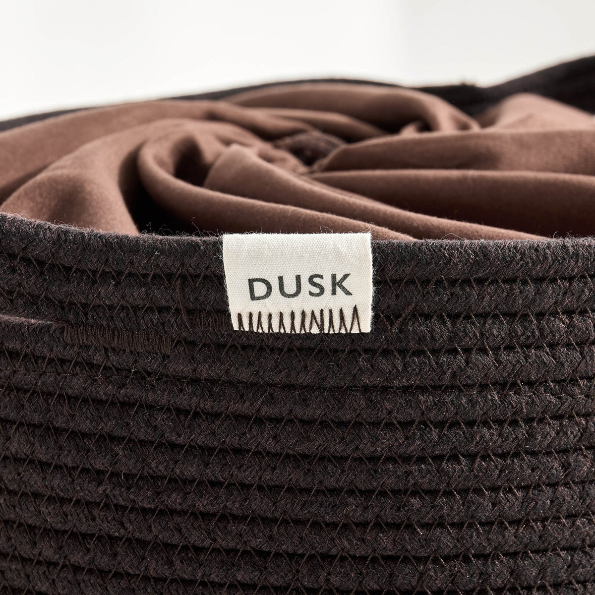 Dusklia - Rope Storage Laundry Basket - Chocolate