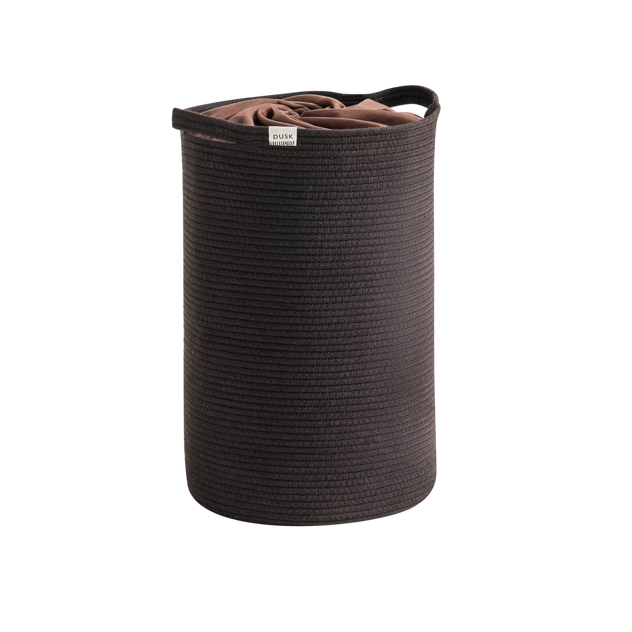 Dusklia - Rope Storage Laundry Basket - Chocolate