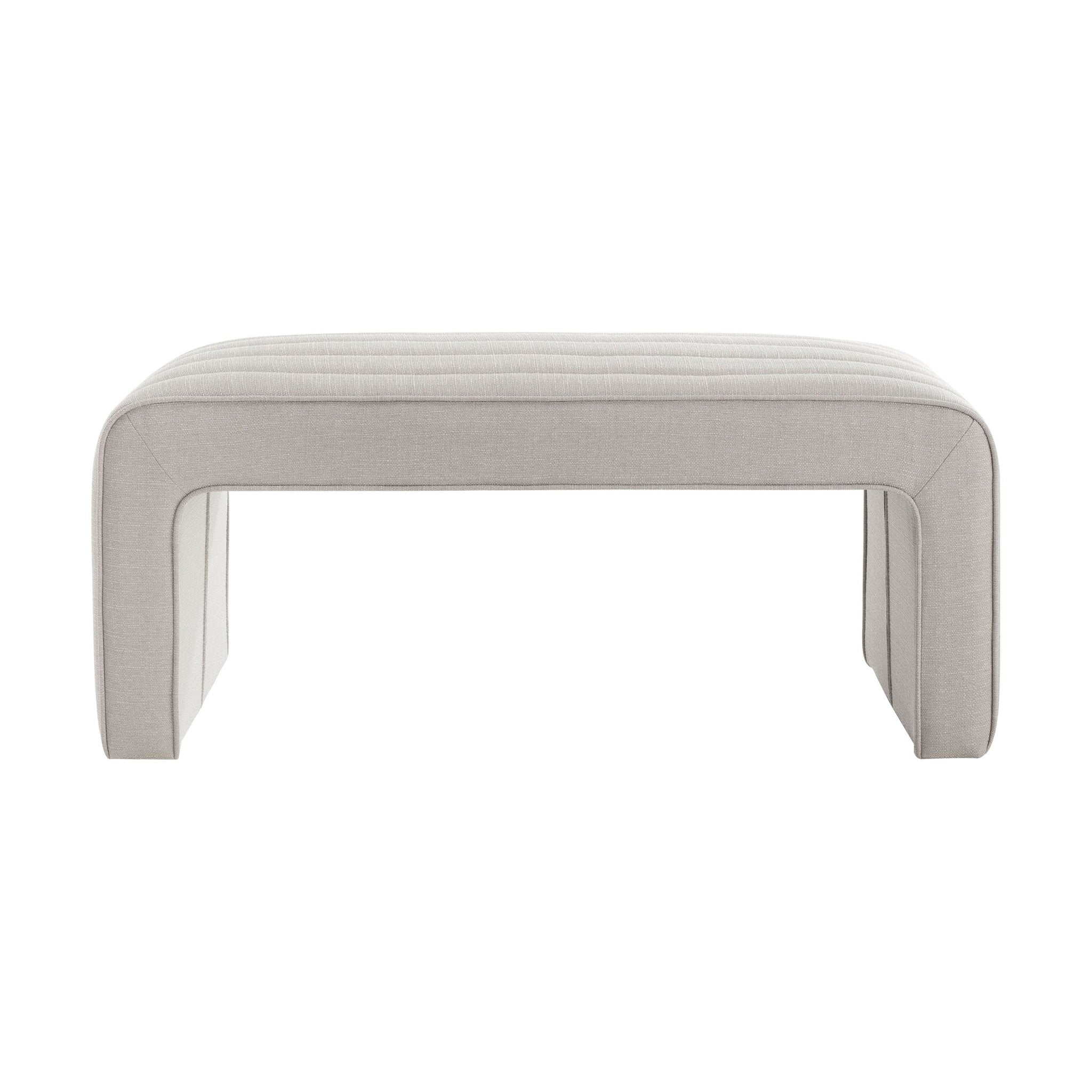 Dusklia - Rosewood Panelled Bench - Stone Grey
