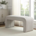 Dusklia - Rosewood Panelled Bench - Stone Grey