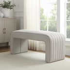 Dusklia - Rosewood Panelled Bench - Stone Grey