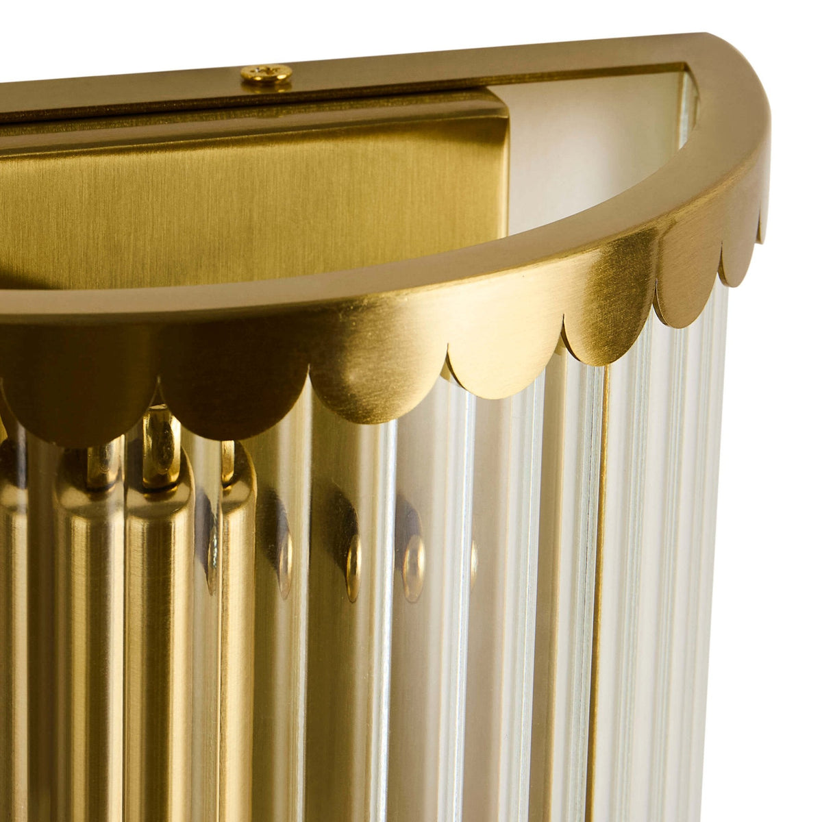 Dusklia - Rosie Glass Scallop Wall Light - Gold