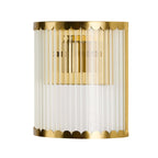 Dusklia - Rosie Glass Scallop Wall Light - Gold
