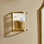 Dusklia - Rosie Glass Scallop Wall Light - Gold