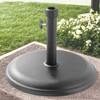 Dusklia - Round Parasol Base- Light Grey