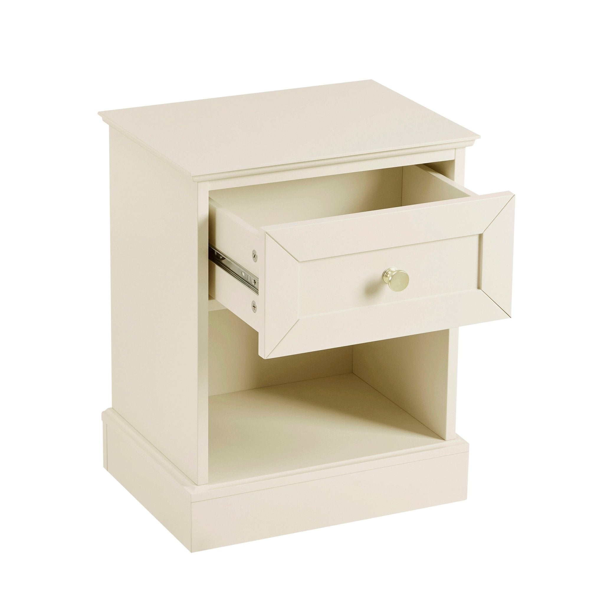 Dusklia - Ruby 1 Drawer Nightstand - Cream