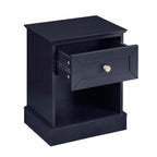 Dusklia - Ruby 1 Drawer Nightstand - Midnight