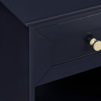Dusklia - Ruby 1 Drawer Nightstand - Midnight