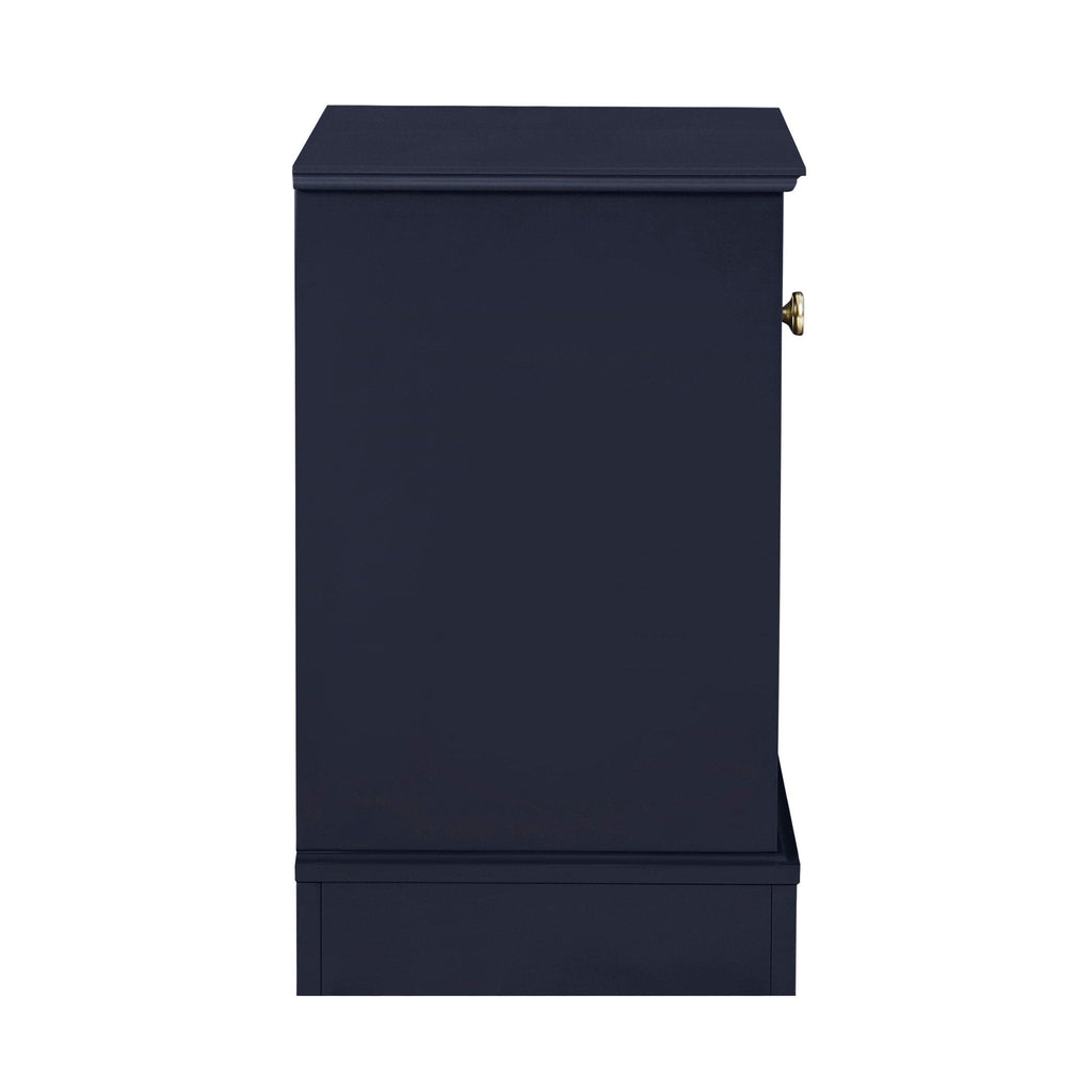 Dusklia - Ruby 1 Drawer Nightstand - Midnight