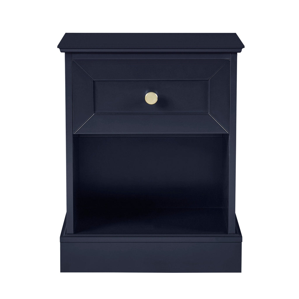 Dusklia - Ruby 1 Drawer Nightstand - Midnight
