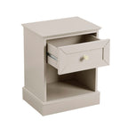 Dusklia - Ruby 1 Drawer Nightstand - Taupe