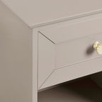 Dusklia - Ruby 1 Drawer Nightstand - Taupe