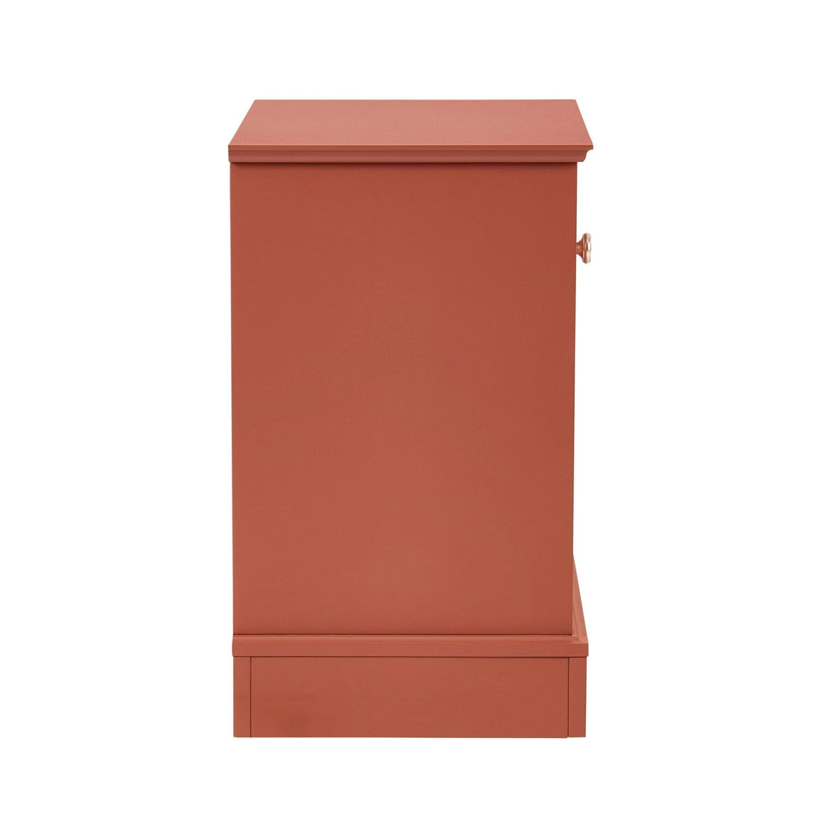 Dusklia - Ruby 1 Drawer Nightstand - Terracotta