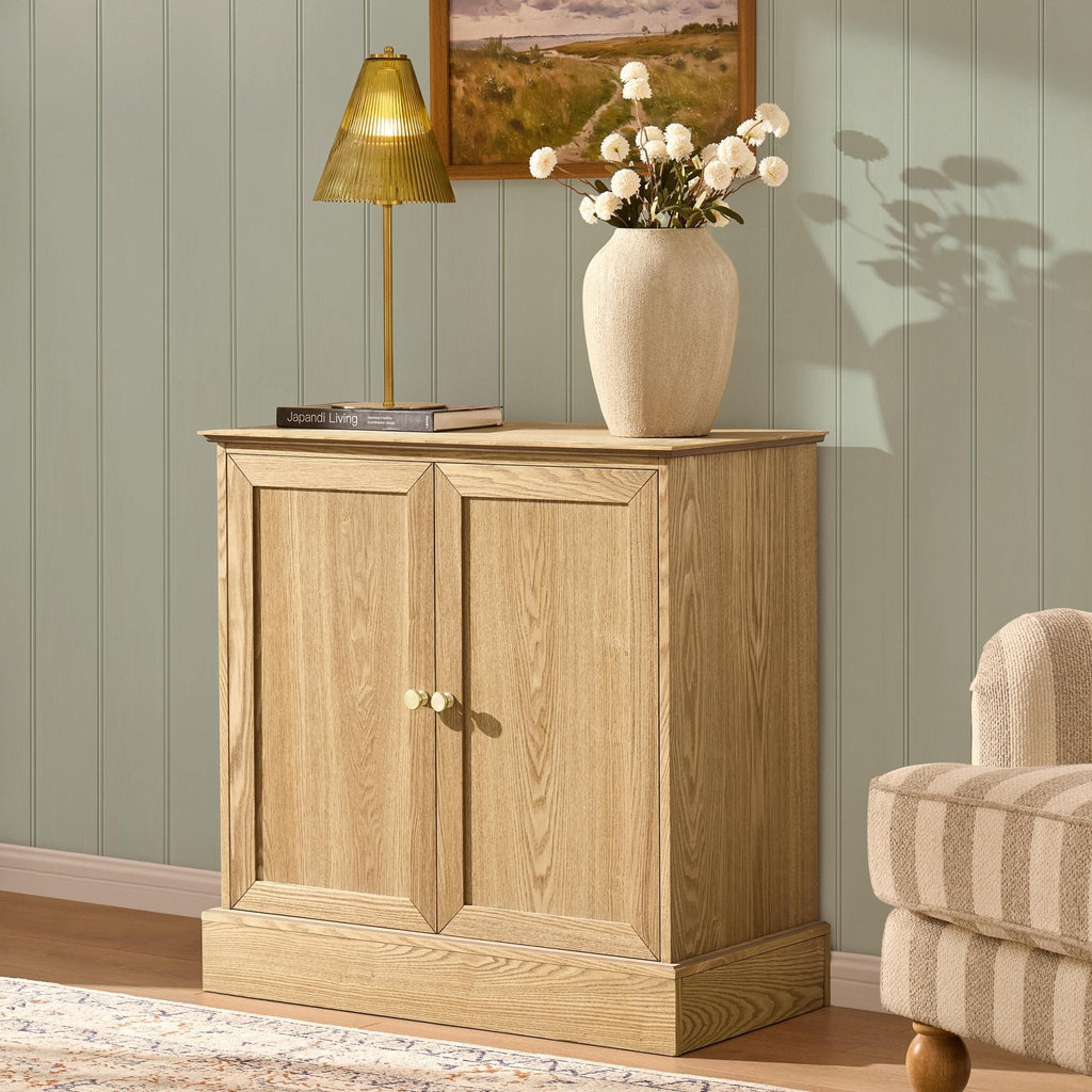 Dusklia - Ruby 2 Door Sideboard - Light Wood